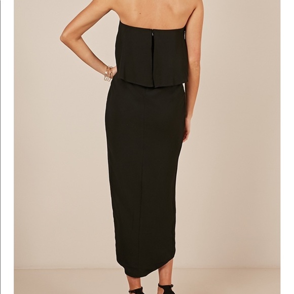Showpo BLACK STRAPLESS DRESS - Picture 3 of 3